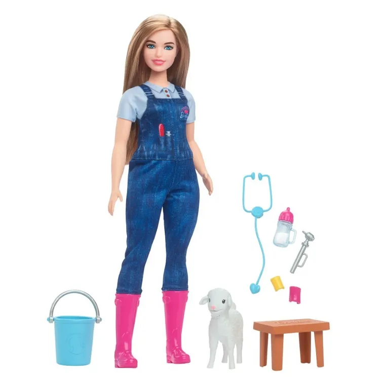 Barbie, Cariera, Veterinar la ferma, papusa cu accesorii