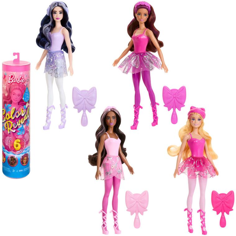 Barbie, Color Reveal, Balerinii, papusa surpriza, 1 buc.