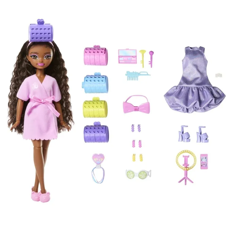 Barbie, Dream Besties, Get ready with Barbie!, papusa Brooklyn cu accesorii