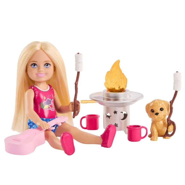 Barbie, Outdoor Adventures, papusa Chelsea si accesorii