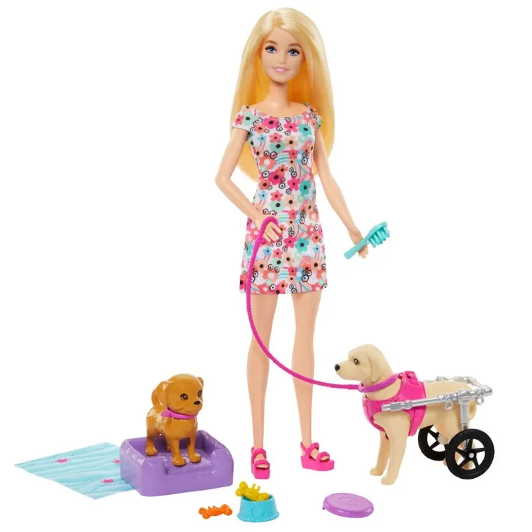 Barbie, Papusa si caine, set de joaca