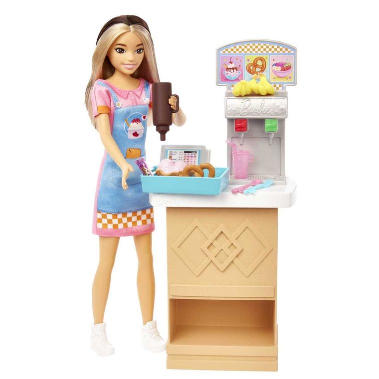 Barbie, Snack Bar, set cu papusa Skipper si accesorii
