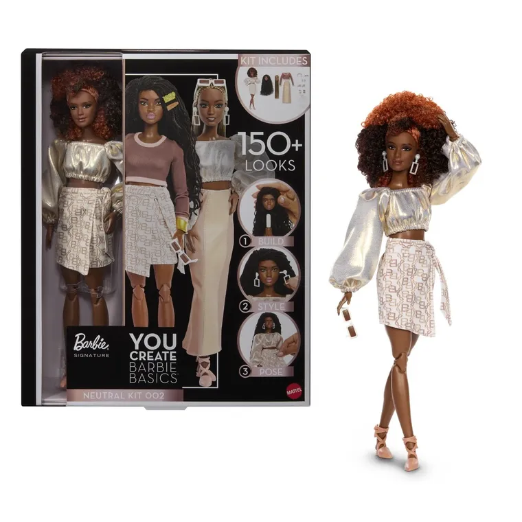Barbie, You Create Barbie Basics, papusa de colectie, set 002