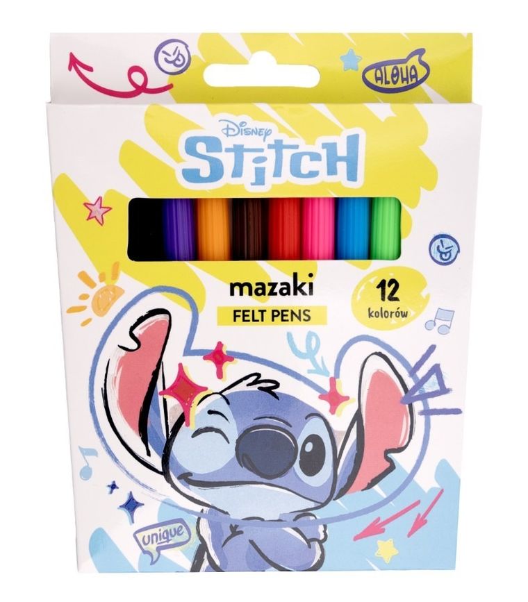 Beniamin, Lilo si Stitch, carioci, 12 culori