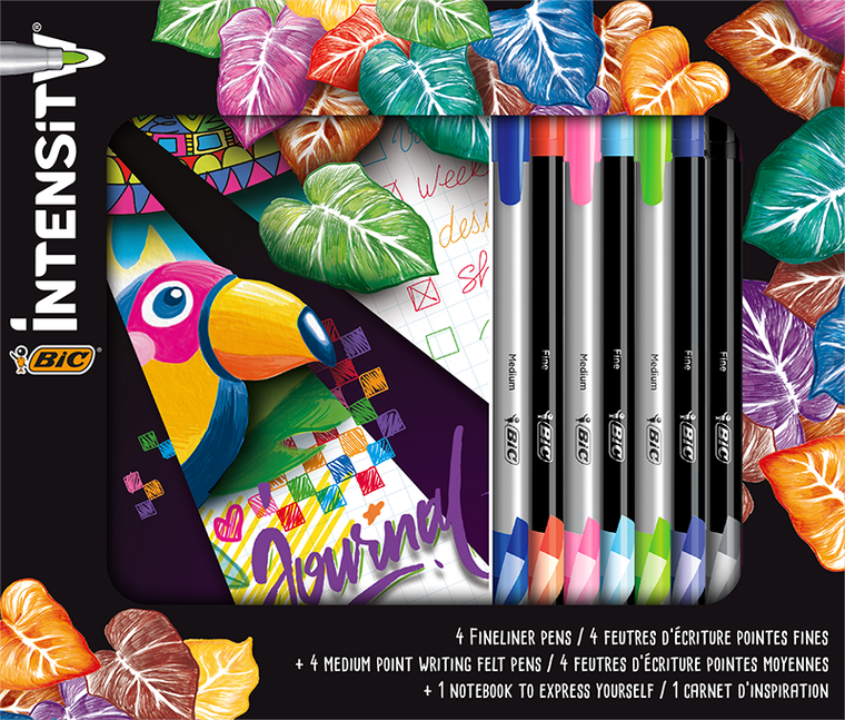 Bic, Intensity Fine, set instrumente de scris, 4+4+1 buc.