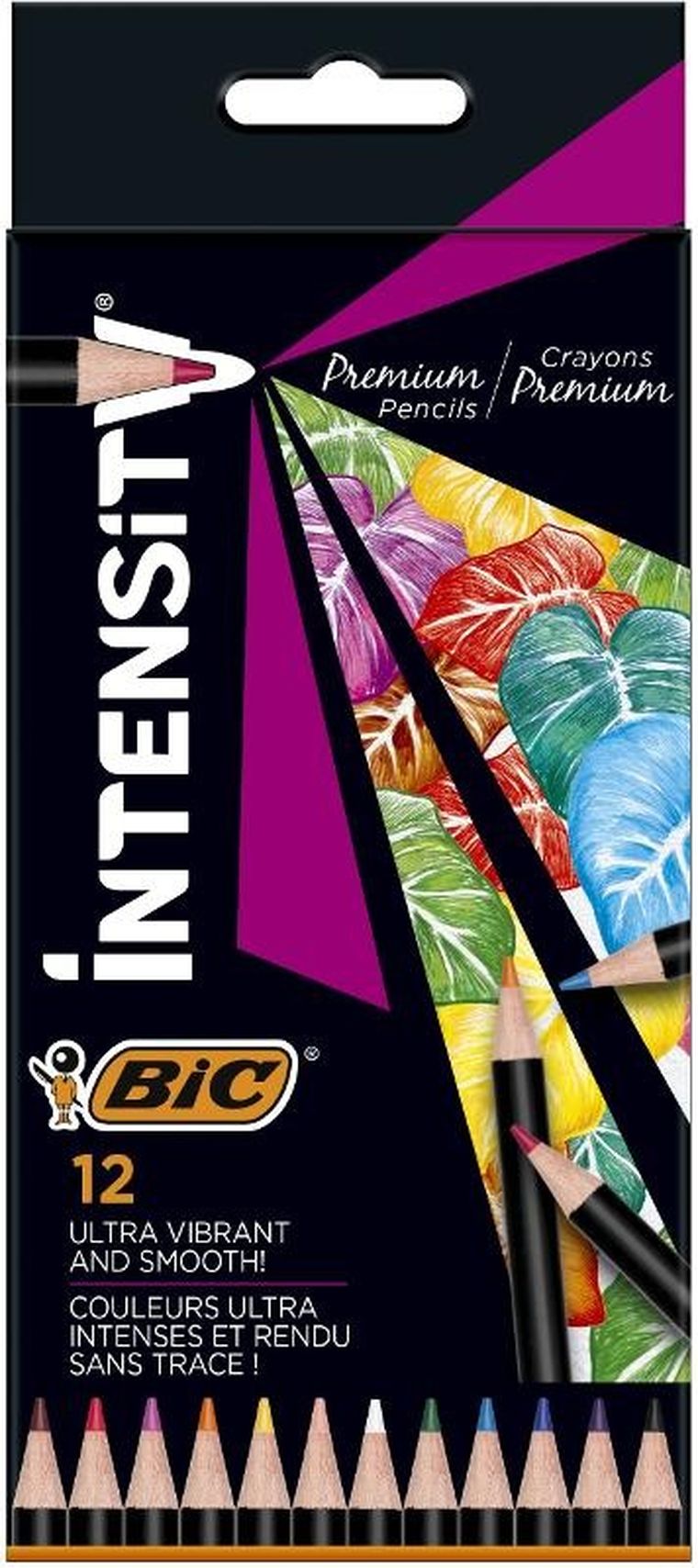 Bic, Intensity Premium, creioane colorate, 12 culori