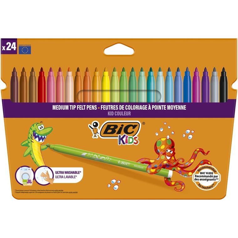Bic, Kids, Kid Couleur, carioci, 24 culori