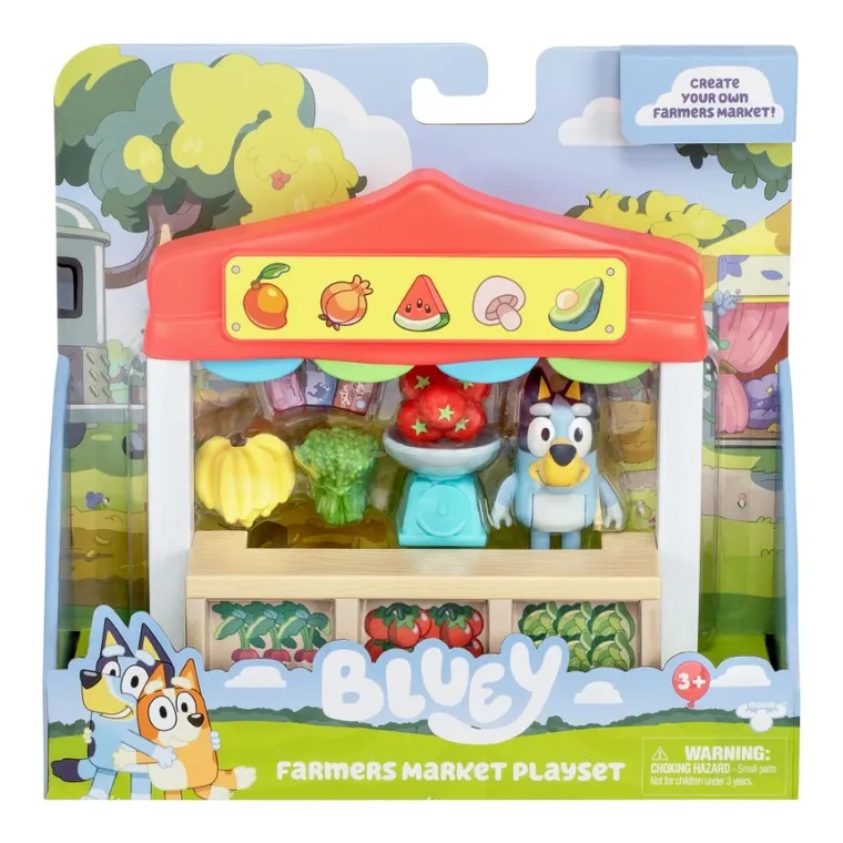 Bluey, magazin alimentar, set cu figurina