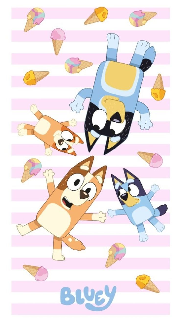 Bluey, prosop din microfibra, 70-140 cm