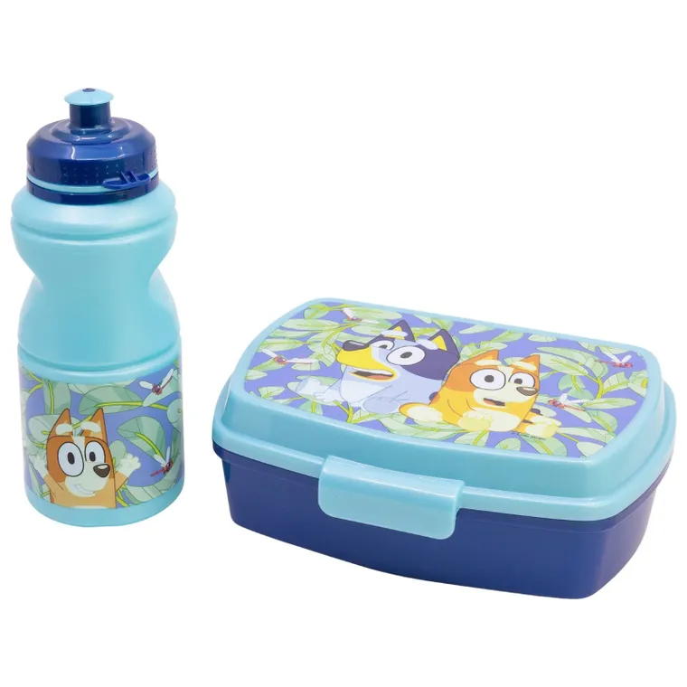 Bluey, set: cutie pentru pranz + sticla de apa