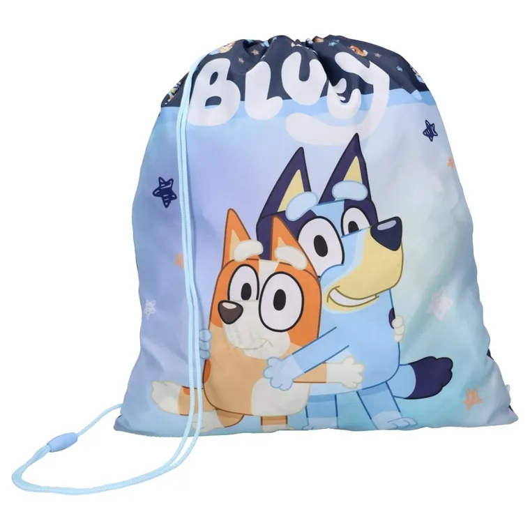 Bluey, Smoochy Kiss, rucsac cu snur, albastru