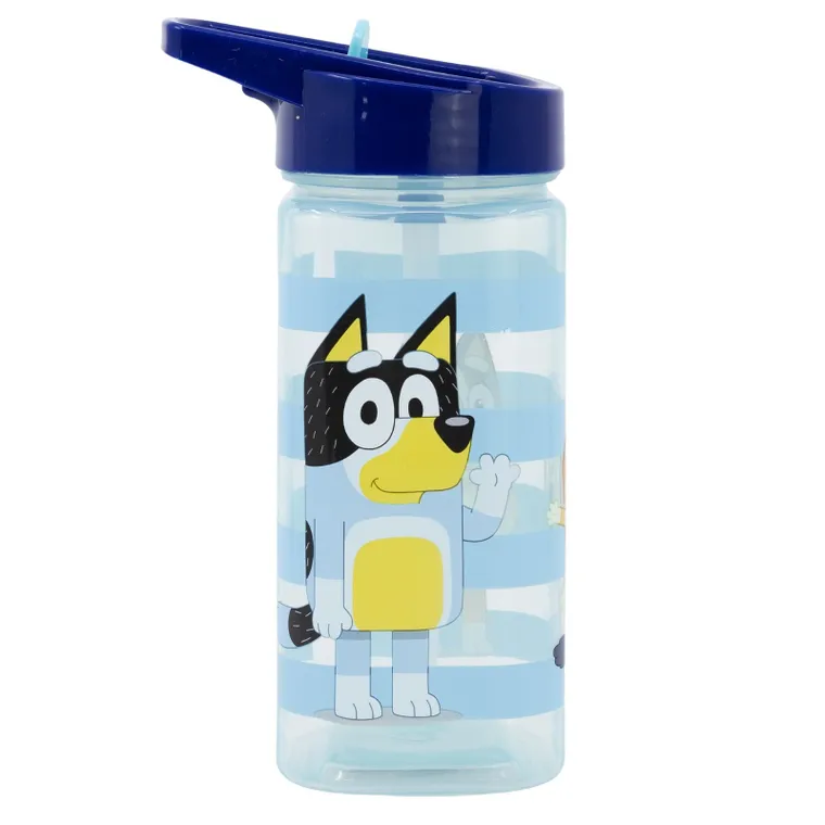 Bluey, sticla de apa cu pai Square, 510 ml
