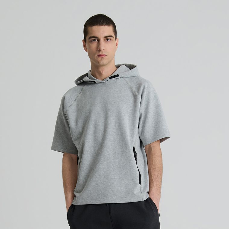 Bluza gri cu maneca scurta NOWEAR
