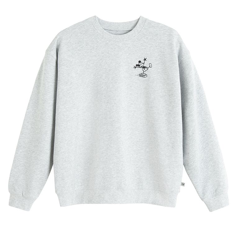Bluza oversize gri Mickey Mouse unisex NOWEAR