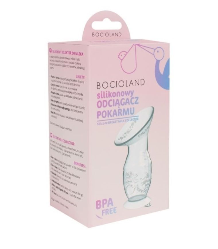 Bocioland, colector de lapte din silicon, dispozitiv de extragere