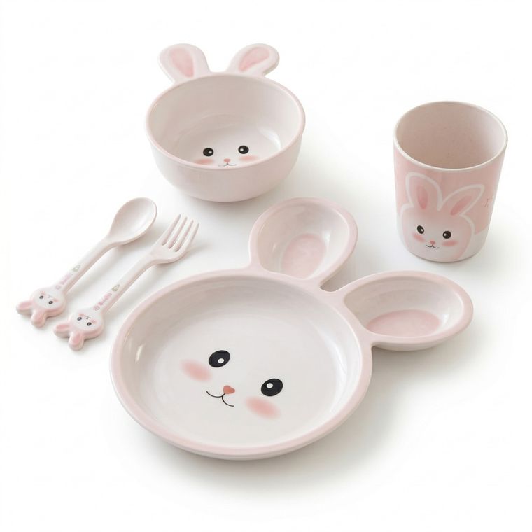 Bocioland, Iepuras, set de vase, 5 elemente