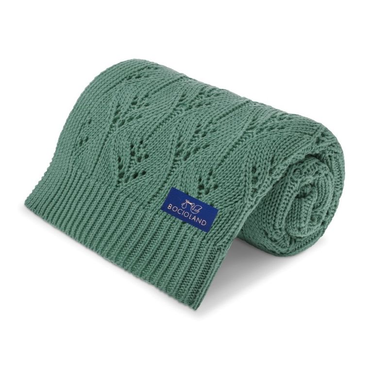 Bocioland, Milano, patura din bambus, verde de sticla, 80-100 cm