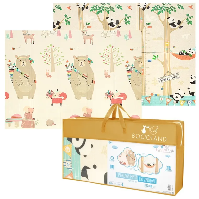 Bocioland, Panda, covoras din spuma pliabil, 150-180 cm