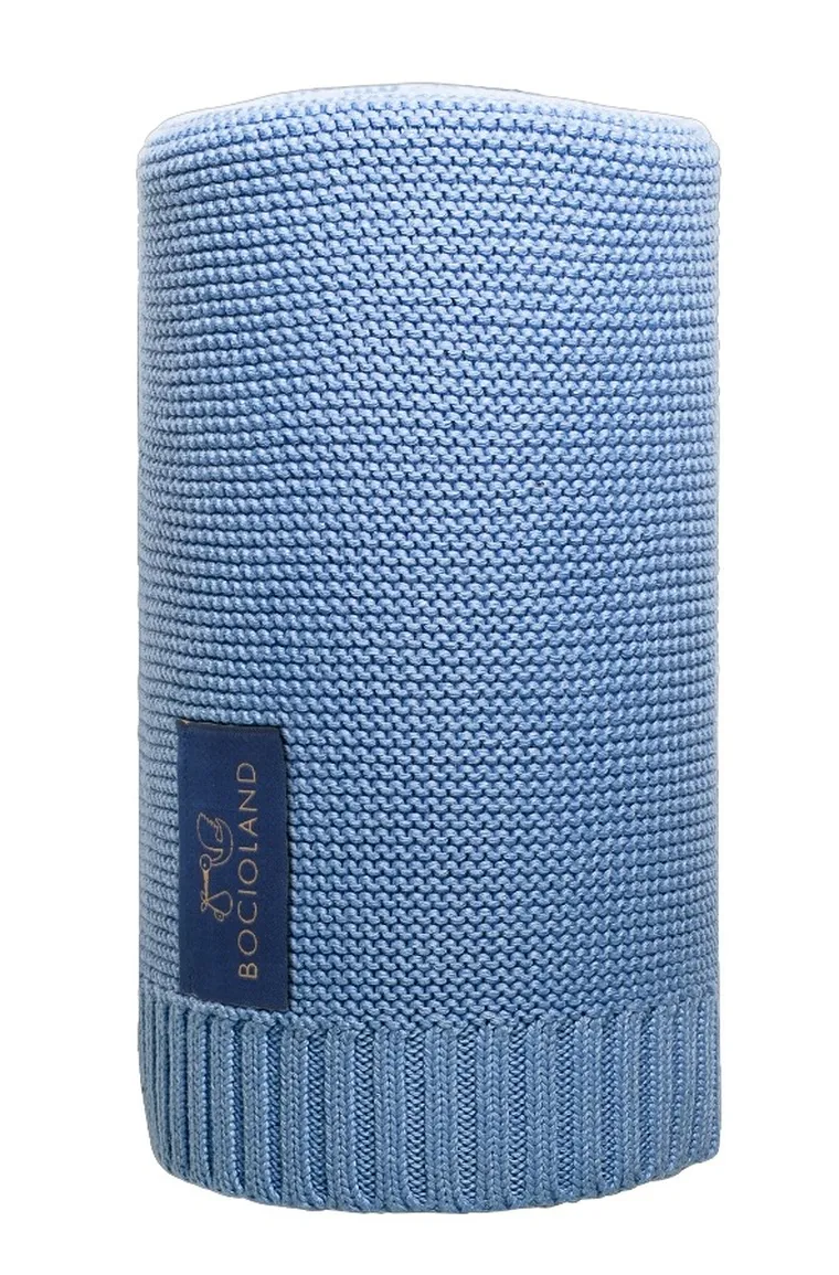 Bocioland, Paris, patura din bambus, albastru, 80-100 cm