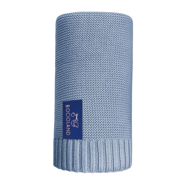 Bocioland, Paris, patura din bambus, Baby Blue, 80-100 cm