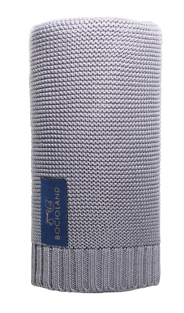 Bocioland, Paris, patura din bambus, gri, 80-100 cm