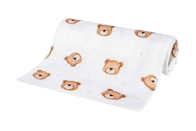 Bocioland, Teddy Bear, scutec din bambus, 40-40 cm