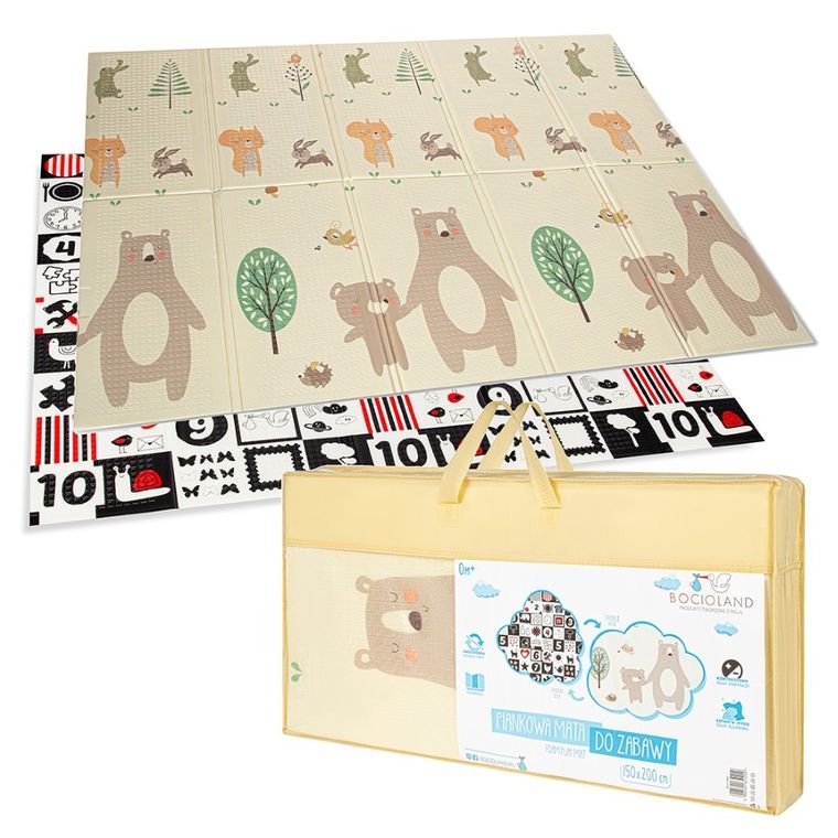 Bocioland, Ursulet, covoras pliabil din spuma, 150-200 cm