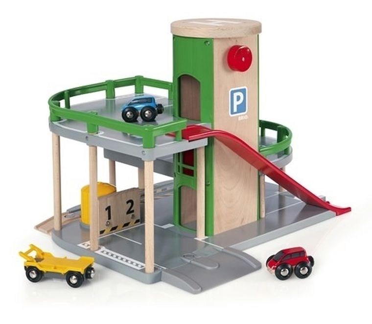 Brio World, Parcare pe trei niveluri, jucarie din lemn