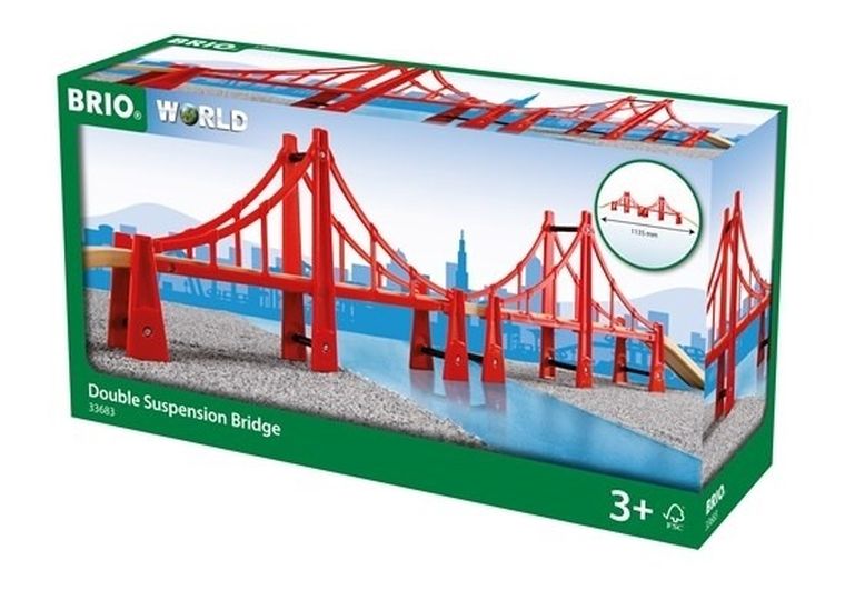 Brio World, Pod suspendat dublu, jucarie din lemn