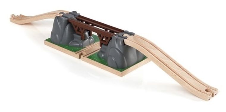 Brio World, Viaduct feroviar cu trapa, jucarie din lemn