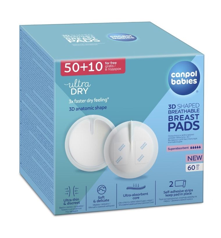 Canpol babies, absorbante pentru san, 60 buc.