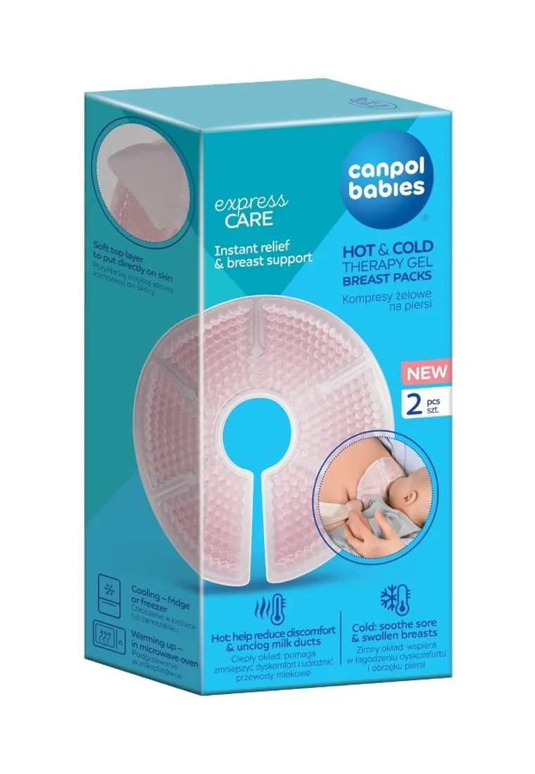Canpol babies, compresa mamara cu gel, 2 buc.