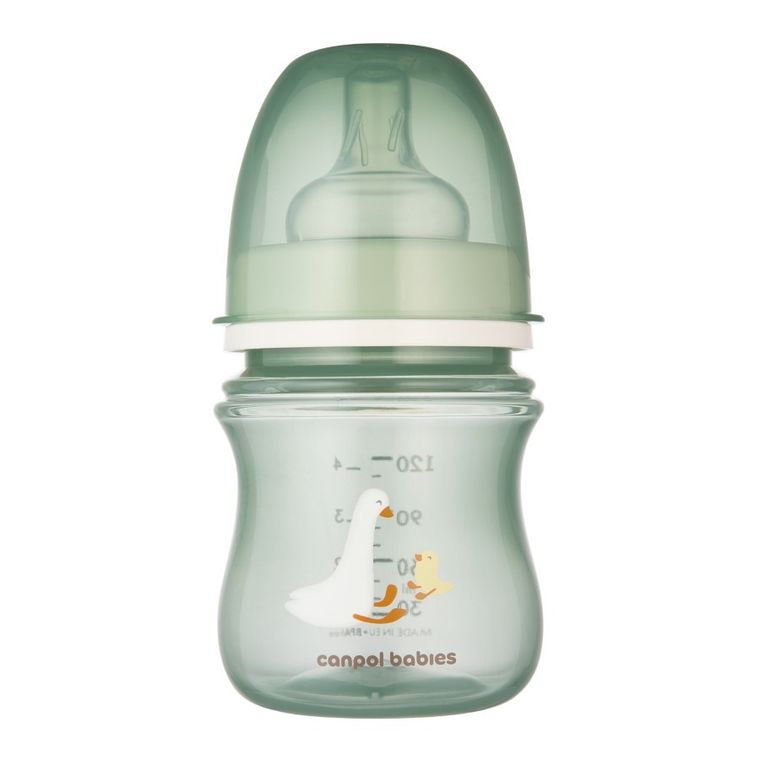 Canpol babies, Goose, EasyStart, biberon cu tetina anticolici, 120 ml