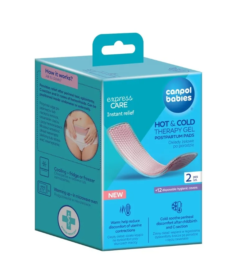 Canpol babies, pachet gel postpartum, compresa, 2 buc.