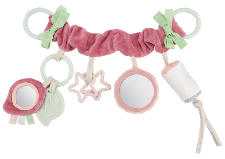 Canpol babies, Pastel friends, jucarie cu agatatoare pentru bebelusi, roz-verde