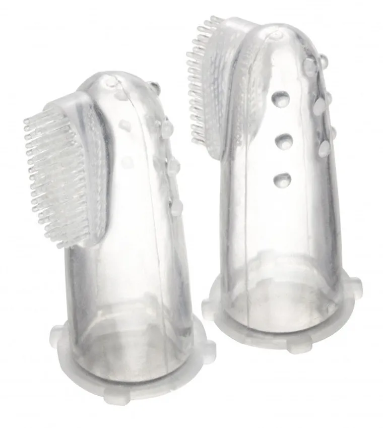 Canpol babies, periuta de dinti-degetar din silicon (cu capac)