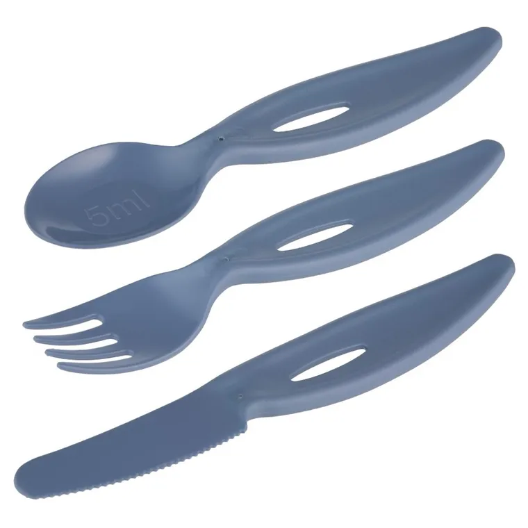 Canpol babies, set de tacamuri din plastic, albastru