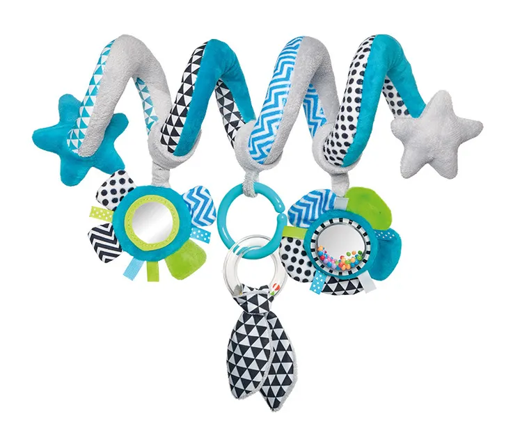 Canpol babies, spirala interactiva, alb, imprimeu zigzag