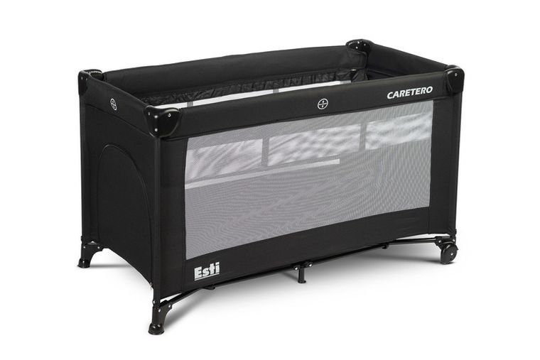 Caretero, Esti, patut de calatorie cu laterale rabatabile, negru