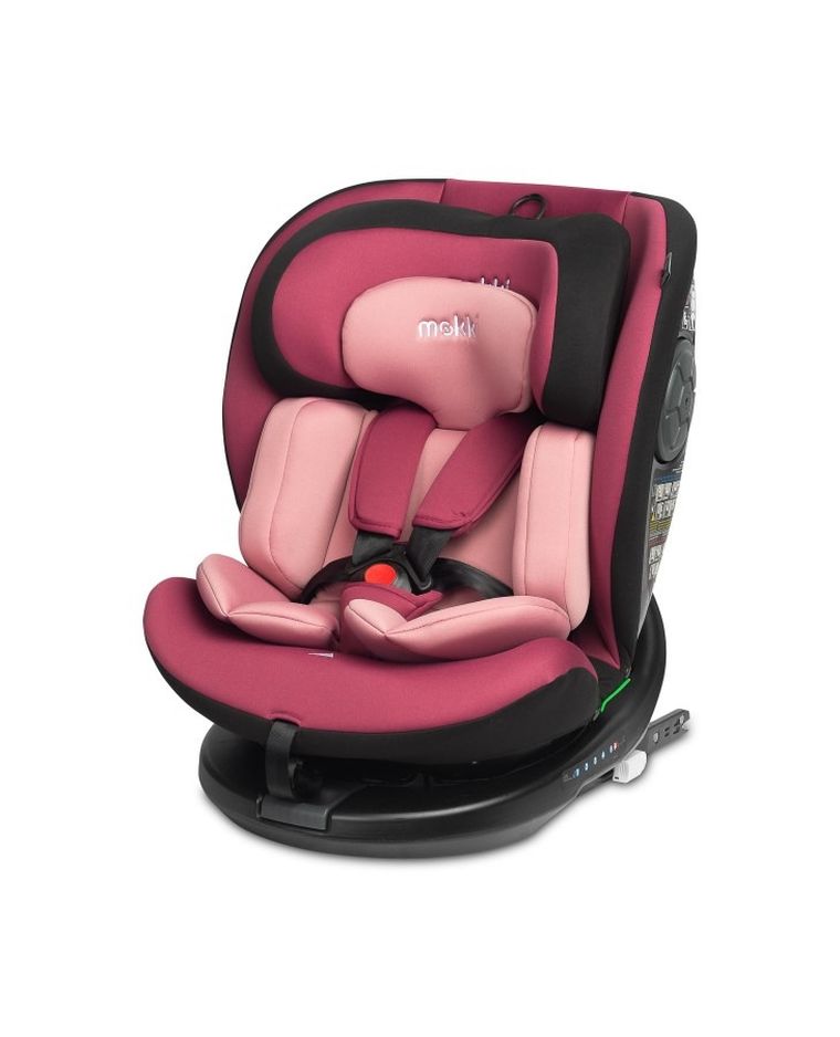 Caretero, Mokki i-Size, scaun auto, 40-150 cm, Dirty Pink