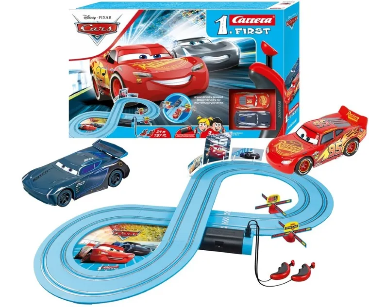 Carrera, Disney, Tor First Cars, Power Duel, Pista de curse, masinute, 2,4 m
