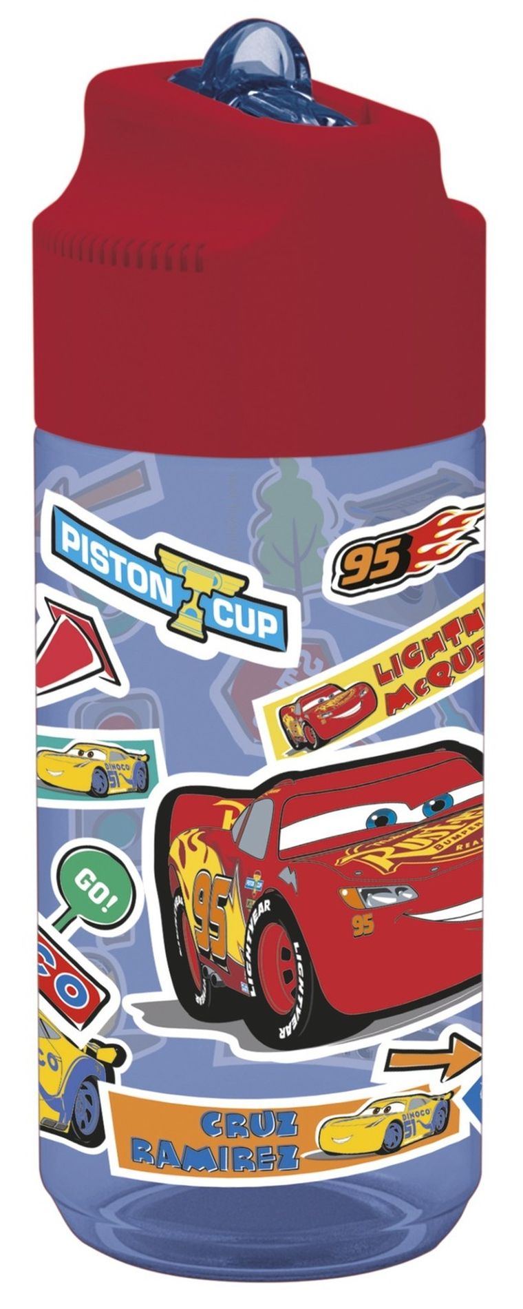 Cars, Hidro Stickere, Stickere, Sticla cu gura, 430 ml