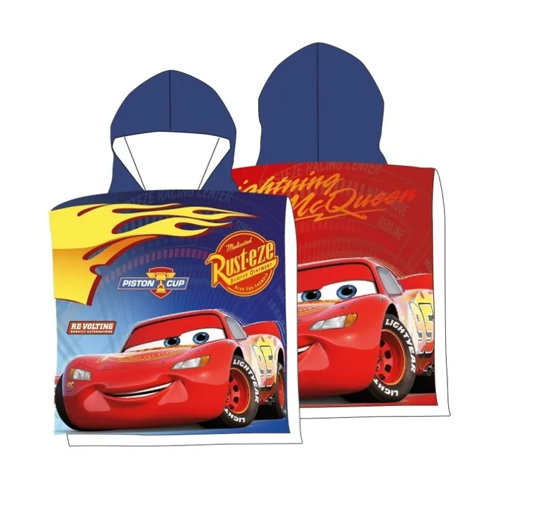 Cars, prosop tip poncho, 55-110 cm