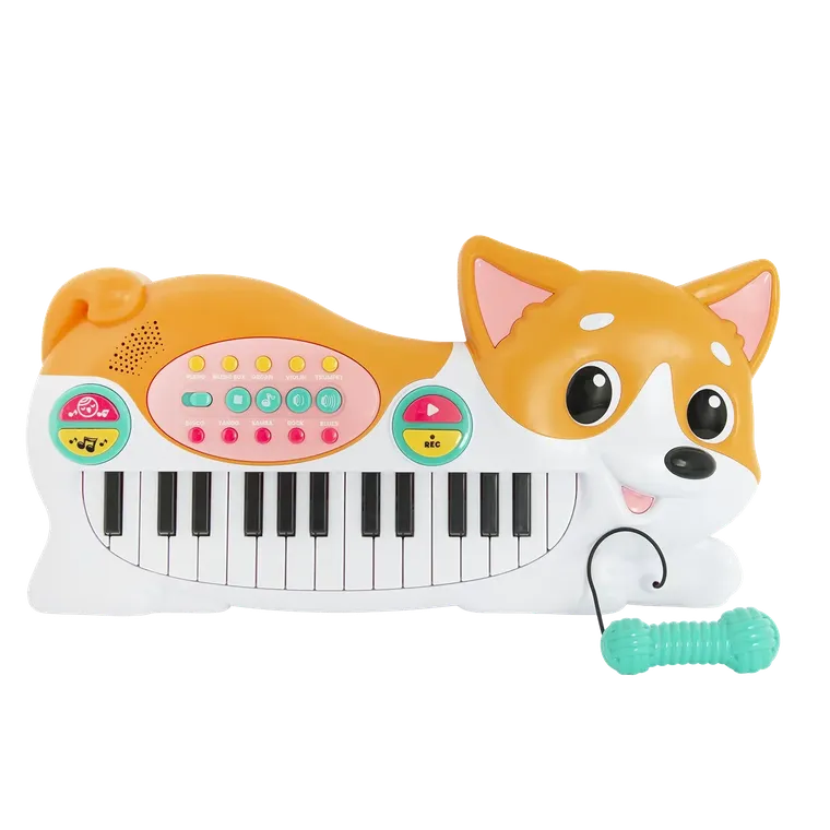 Catelus corgi, orga interactiva cu microfon