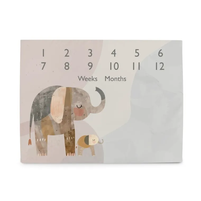 Ceba Baby, Basic, Elephant Family, covoras foto, 92-72 cm