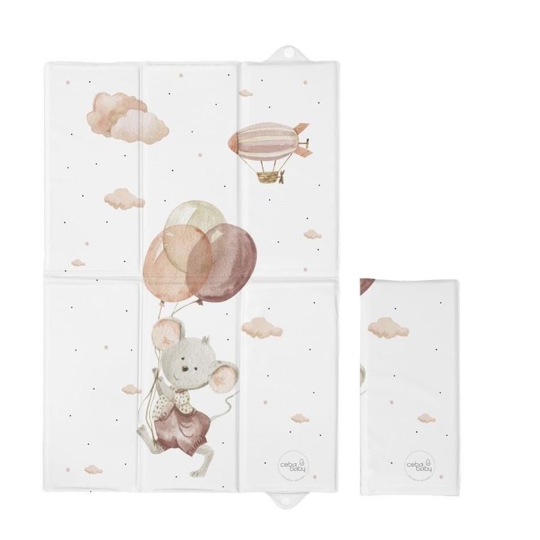 Ceba Baby, Basic, Mouse, saltea de infasat pliabila, 60-40 cm