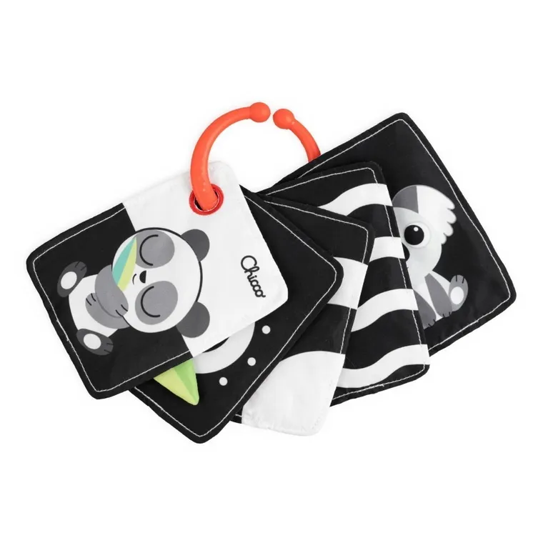 Chicco, Baby Sense & Focus, carduri senzoriale contrastante, alb-negru