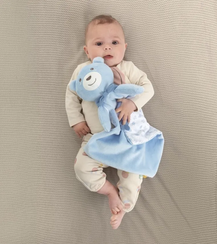 Chicco, First Dreams, jucarie de plus cu muzica, Maxi Doudou, albastru