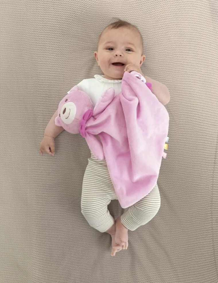 Chicco, First Dreams, jucarie de plus cu muzica, Maxi Doudou, roz