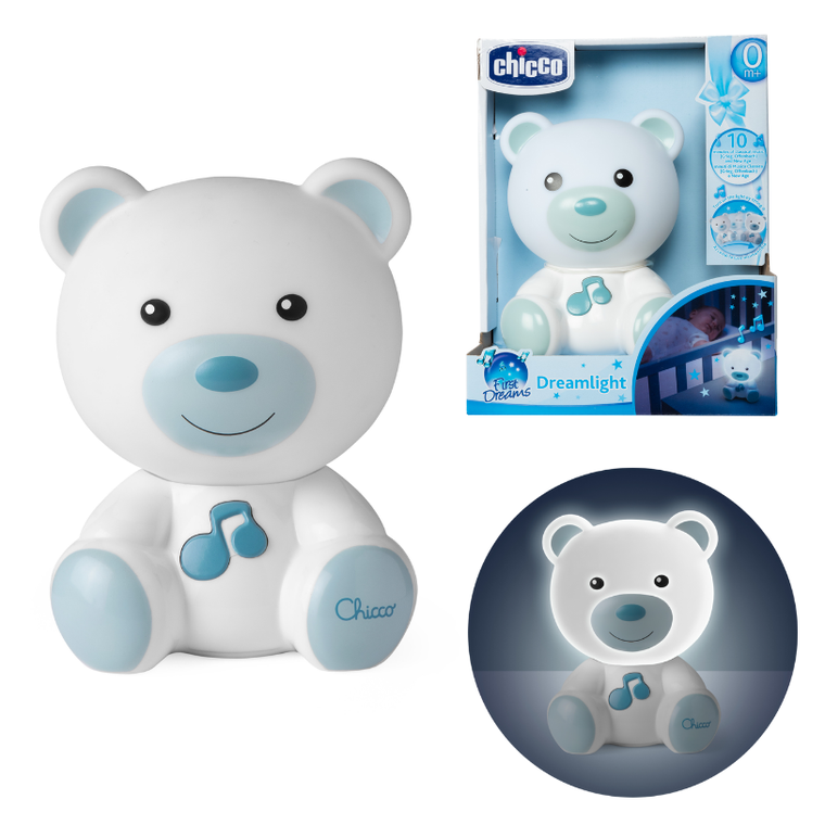 Chicco, First Dreams, lampa de noapte, Ursulet, albastru